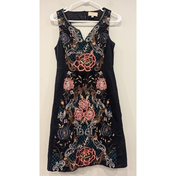 Anthropologie x Moulinette Soeurs Embroidered Dress Size 4 - Picture 8 of 8